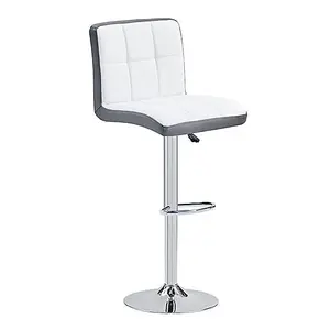 Caprice Grey High Gloss Bar Table 4 Copez White Grey Stools