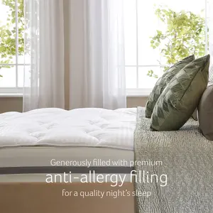 Snuggledown Luxurious Hotel Anti Allergy Mattress Topper, Medium Support, Single