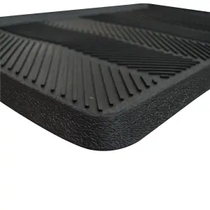 GoodHome Estany Black Mat, 40cm x 60cm