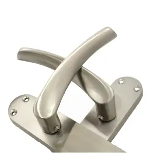 Monja Astrid Door Handles Arched Lever Satin Latch