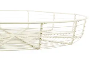 Maison by Premier Cream Wire Bread Basket