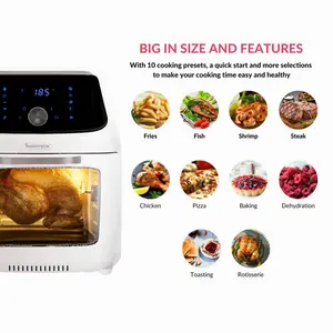 Innoteck Kitchen Pro 16 L Digital Air Fryer Oven Glossy White