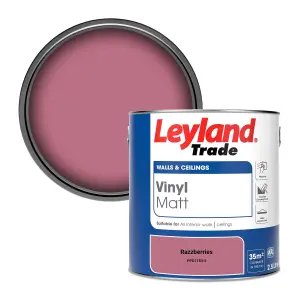 Leyland Trade Vinyl Matt Walls & Ceilings Emulsion Paint Razzberries (PPG1183-5) 2.5L