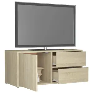 Berkfield TV Cabinet Sonoma Oak 80x34x36 cm Engineered Wood