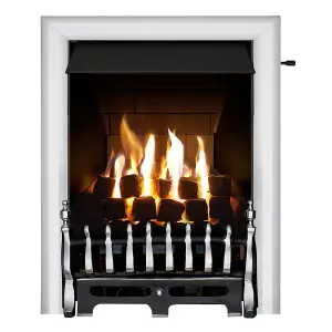 Focal Point Blenheim multi flue Chrome effect Slide control 3.1kW Gas Fire