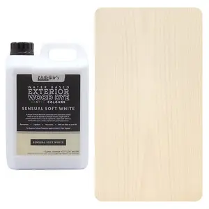 Littlefair's - Outdoor Wood Stain - Soft White - 5 LTR