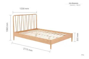 Birlea Jesper King Bed Frame In Oak