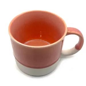 Scandi Home Set of 2 480ml Terra Fusion Coral Reactive Glazed Ceramic Mugs