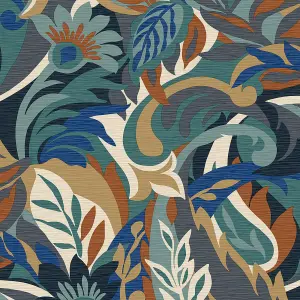 Belgravia Decor Casa Floral Wallpaper Blue