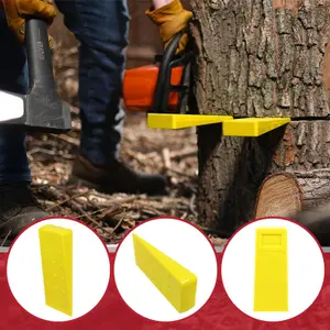 SPARES2GO Tree Felling Wedge Kit 5.5" 8" Heavy Duty Chainsaw Log Wood Cutting Blocks (2 Pack)