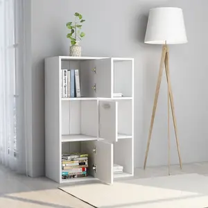 Berkfield Storage Cabinet White 60x29.5x90 cm Engineered Wood