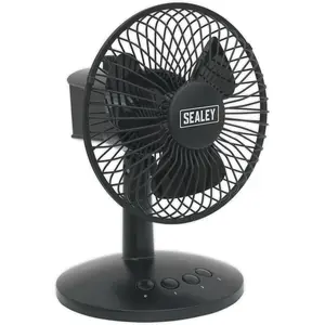 6 Inch Oscillating USB Desk Fan - 3 Speed Settings - Personal Desktop Cooler