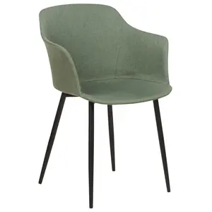 Set of 2 Dining Chairs ELIM Dark Green