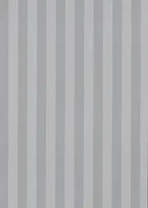 Uniformed Striped Smooth Grey Vinyl Wallpaper