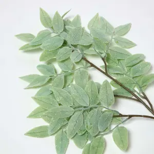 Homescapes Frosted Sage Leaf Christmas Spray