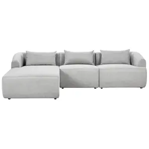 Corner Sofa SVANSELE Light Grey Fabric Right Hand