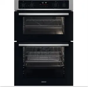 Zanussi ZKCNA7XN - Stainless Steel Built In Double Oven - A Energy