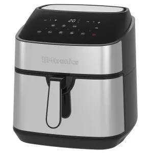 EMtronics Digital Large 9 Litre Air Fryer with 99 Minute Timer - Stainless Steel