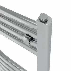 Rinse Bathrooms Electric Heated Towel Rail Curved Chrome Bathroom Towel Radiator 1600x600mm - 800W