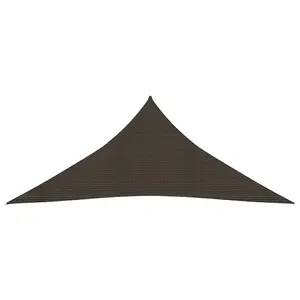 Berkfield Sunshade Sail 160 g/m2 Brown 4x4x4 m HDPE