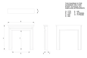 Focal Point Charlottesville Pine Fire surround