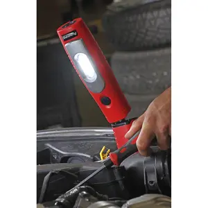 Sealey Rechargeable Inspection Lamp 360 Degree 7 SMD 3W SMD LED Red LED3602R