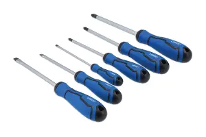 Laser Tools 7613 6pc Screwdriver Set Flat & Pozi