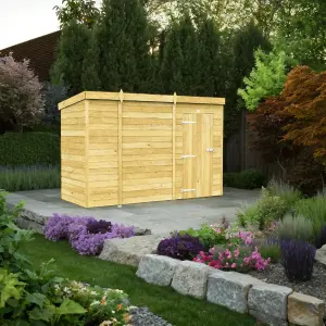 DIY Sheds 10x4 Pent Shed - Single Door Without Windows 10ft x 4ft (10 x 4)