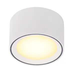 Nordlux Fallon Surface Indoor Kitchen Dining Hallway Downlight In White/White (Height) 6cm