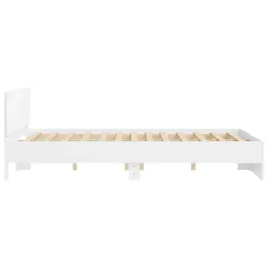 Berkfield Bed Frame without Mattress White 140x190 cm