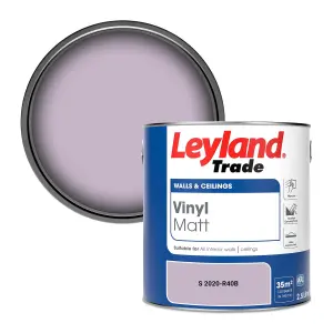 Leyland Trade Vinyl Matt Walls & Ceilings Emulsion Paint (S 2020-R40B) 2.5L