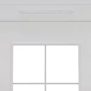 Fortia Mindil Clear Glazed White LH External Front Door set, (H)2085mm (W)840mm