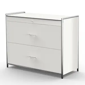 2 Drawer Filing Cabinet White