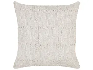 Throw Cushion IXORA Cotton 45 x 45 cm Geometric Beige