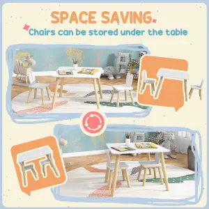 AIYAPLAY 3 Pieces Toddler Table and Chair Set for Nursery, Playroom, Classroom