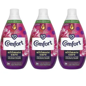 Comfort Ultimate Care Fabric Conditioner Fuschia 36 Washes 540ML Pack of 3