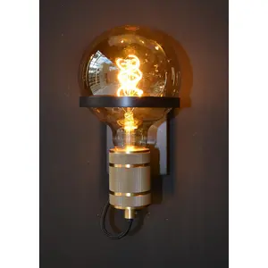 Lucide Ottelien Modern Wall Light 17,7cm - 1xE27 - Black