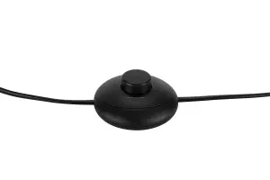 GoodHome Mengame Matt Black Floor light