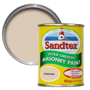 Sandtex Ultra smooth Sandstone Masonry paint, 150ml Tester pot