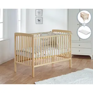 Sydney Cot with Mattress Natural