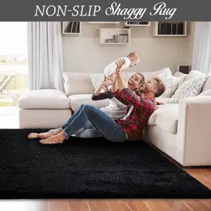 Non Slip Shaggy Fluffy Rugs Large Area Rugs Livingroom Bedroom Carpets