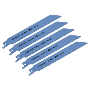 Reciprocating Saw Blade Metal 150mm 24tpi Bi Metal Pack of 5 by Ufixt