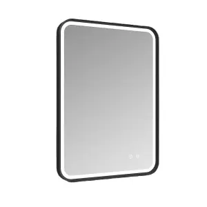 Aquarius Image LED Mirror 700 x 500MM Black