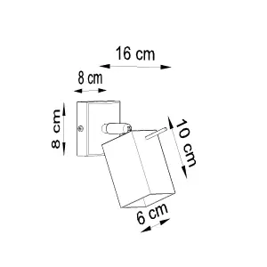 Merida Steel White 1 Light Classic Wall Light