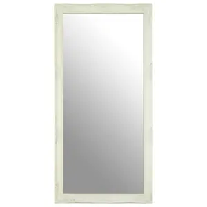 Interiors by Premier Zelma White And Brushed Gold Finish Wall Mirror