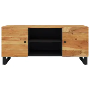 Berkfield TV Cabinet 105x33x46cm Solid Wood Acacia