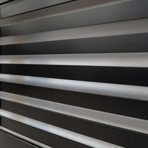 Black Horizontal Line Design Radiator Cover - Large