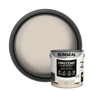 Ronseal One Coat Evrywhere Matt Paint 2.5L  Clay