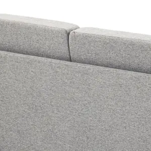 HOMCOM Double Seat Sofa Linen Upholstery Loveseat Couch w/ Armrests, Light Grey