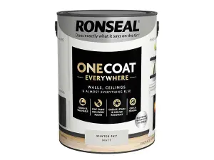 Ronseal KCB.7015103.12604.81 One Coat Everywhere Interior Winter Sky Matt 5 litre RSLOCEWSM5L